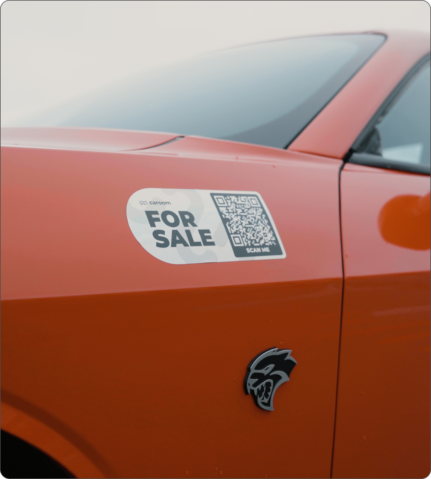 'For Sale' Car Stickers with QR Code - 4 Pack