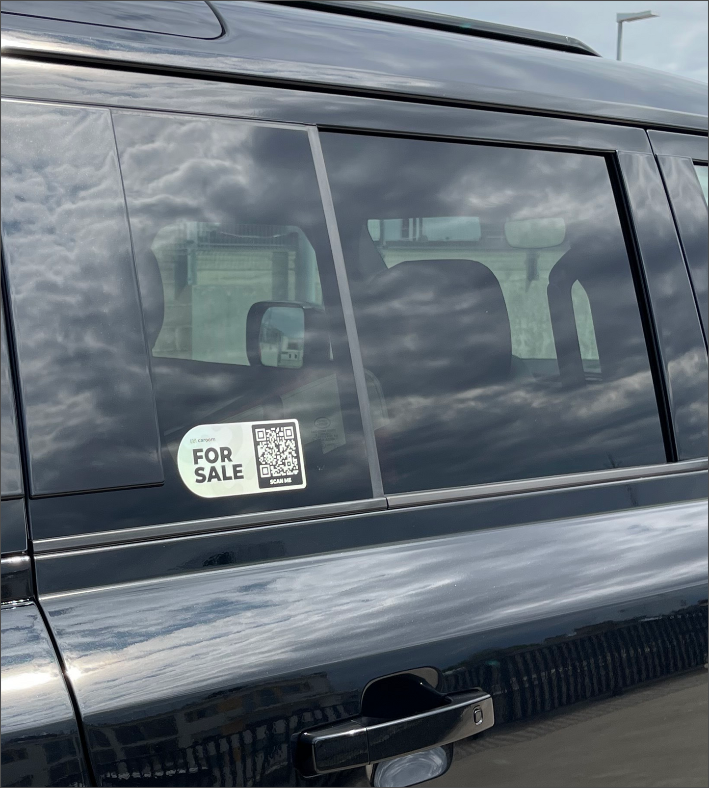 'For Sale' Car Stickers with QR Code - 4 Pack