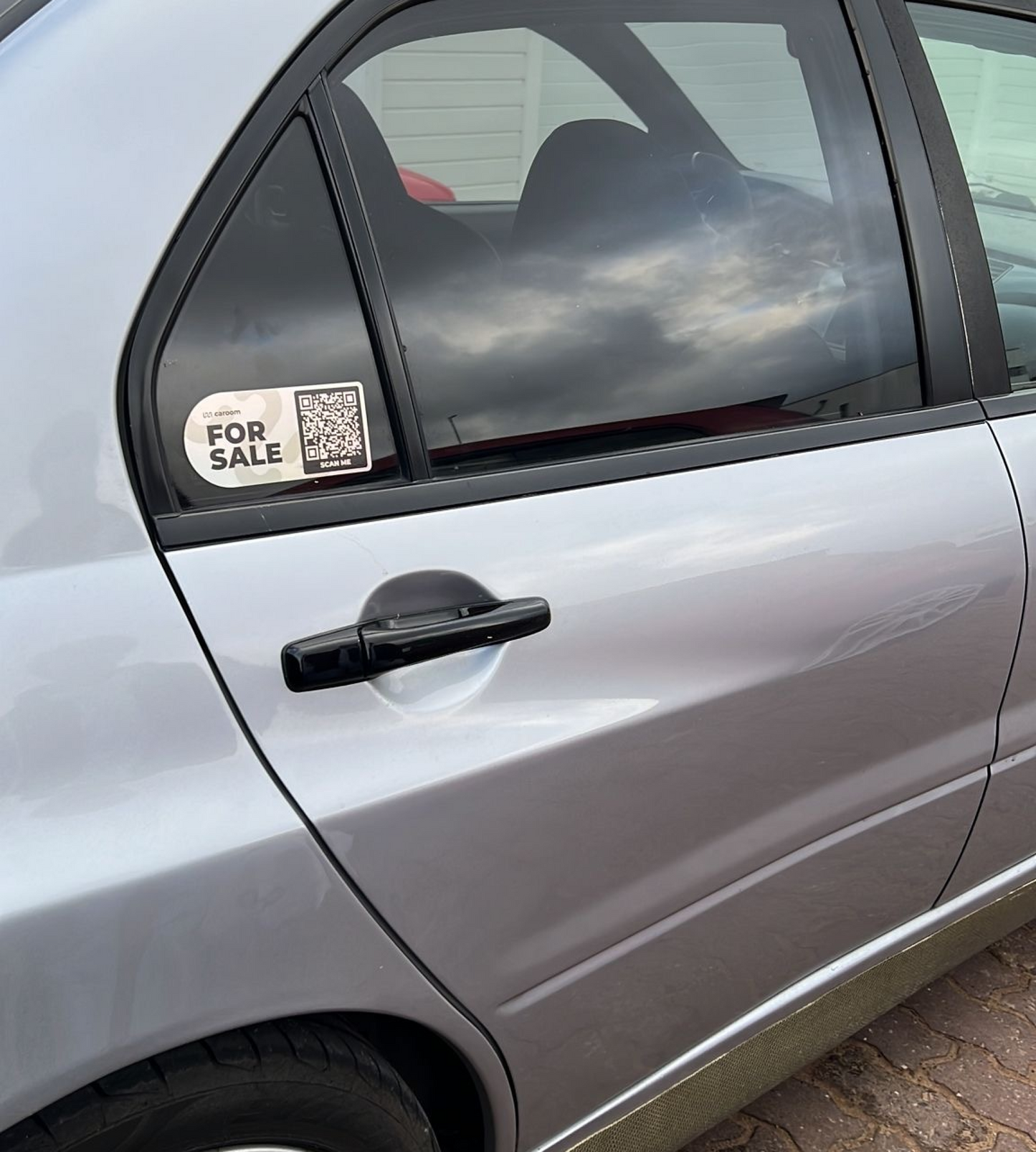 'For Sale' Car Stickers with QR Code - 4 Pack